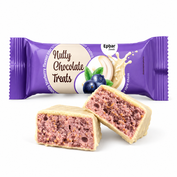 Epbar Sweets mėlynių skonio batonėlių dėžutė "Lapland style", 25x25g