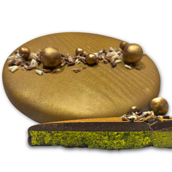 Sveikesnis DUBAI pistachio chocolate AUKSINIS TORTAS, 1800 g