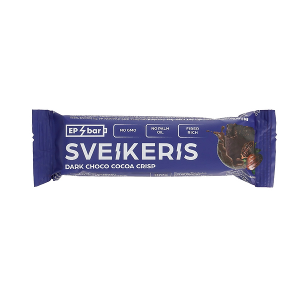 SVEIKERIS Dark choco cocoa crisp, 50 g.