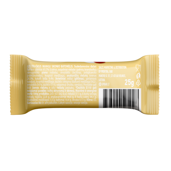 Epbar Sweets batonėlių MIX dėžutė, 25x25 g