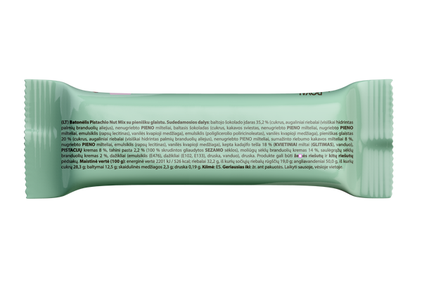 Epbar Sweets pistacijų skonio batonėlių dėžė,25x 50g