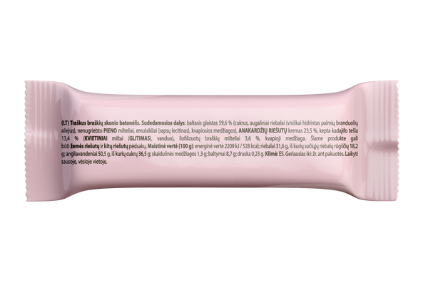 Epbar Sweets traškių braškių skonio batonėlių dėžė, 25x50g
